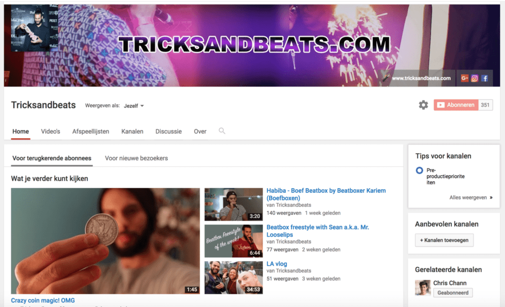 youtube channel
